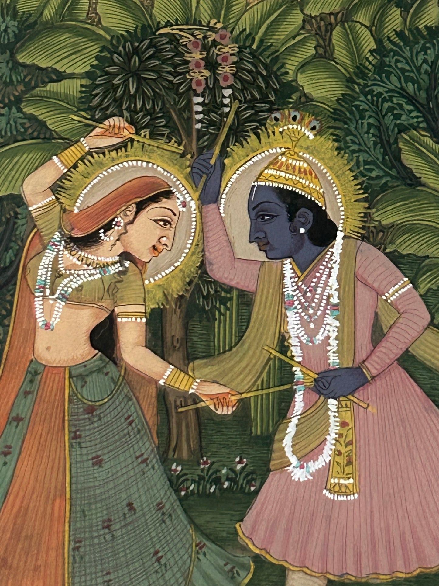 Krishna Miniature paintings with description