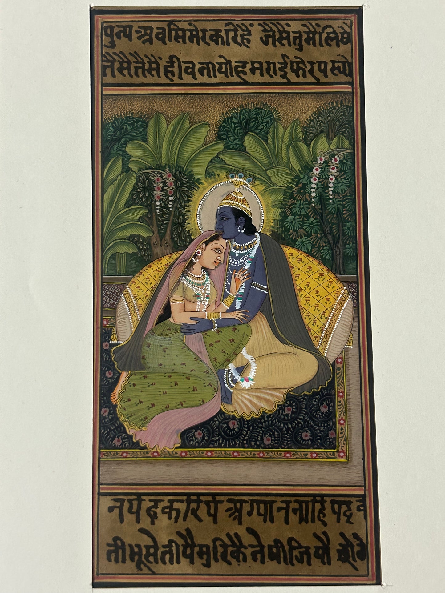 Krishna Miniature paintings with description