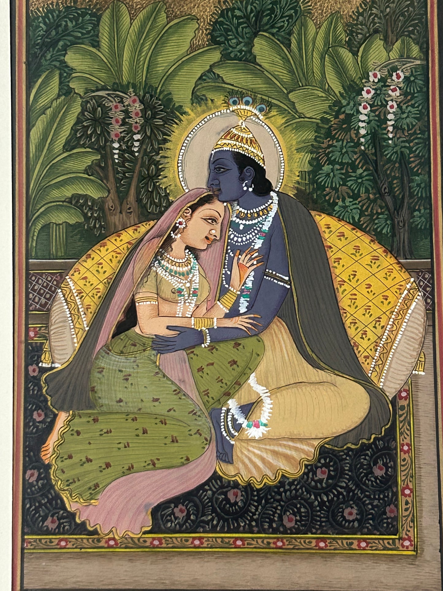 Krishna Miniature paintings with description