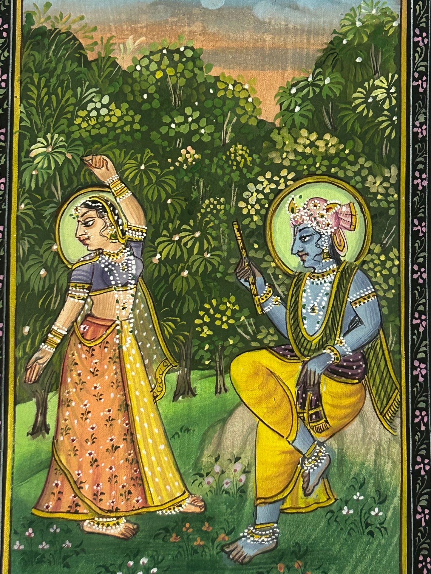 Krishna Indian Miniature Painting