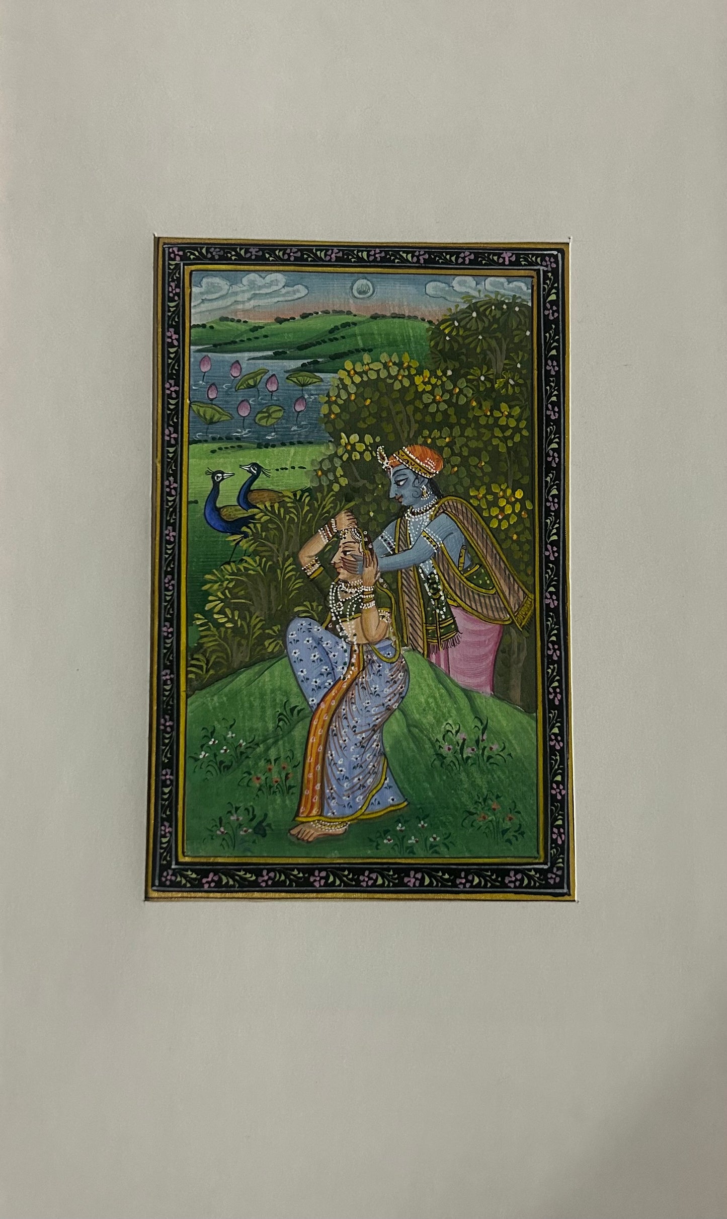 Krishna Indian Miniature Painting