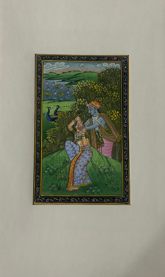 Krishna Indian Miniature Painting