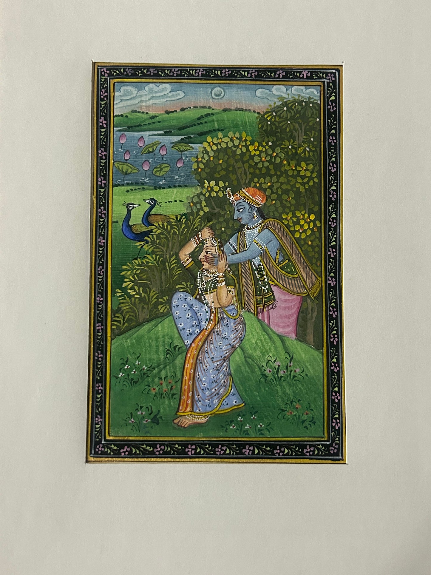 Krishna Indian Miniature Painting
