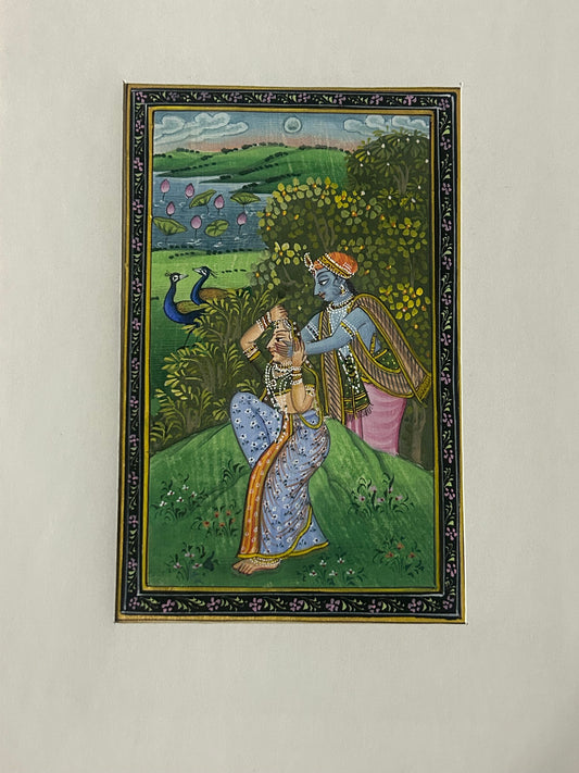 Krishna Indian Miniature Painting
