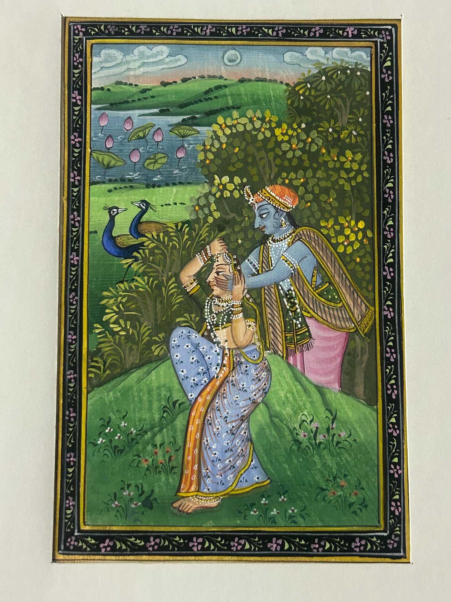Krishna Indian Miniature Painting