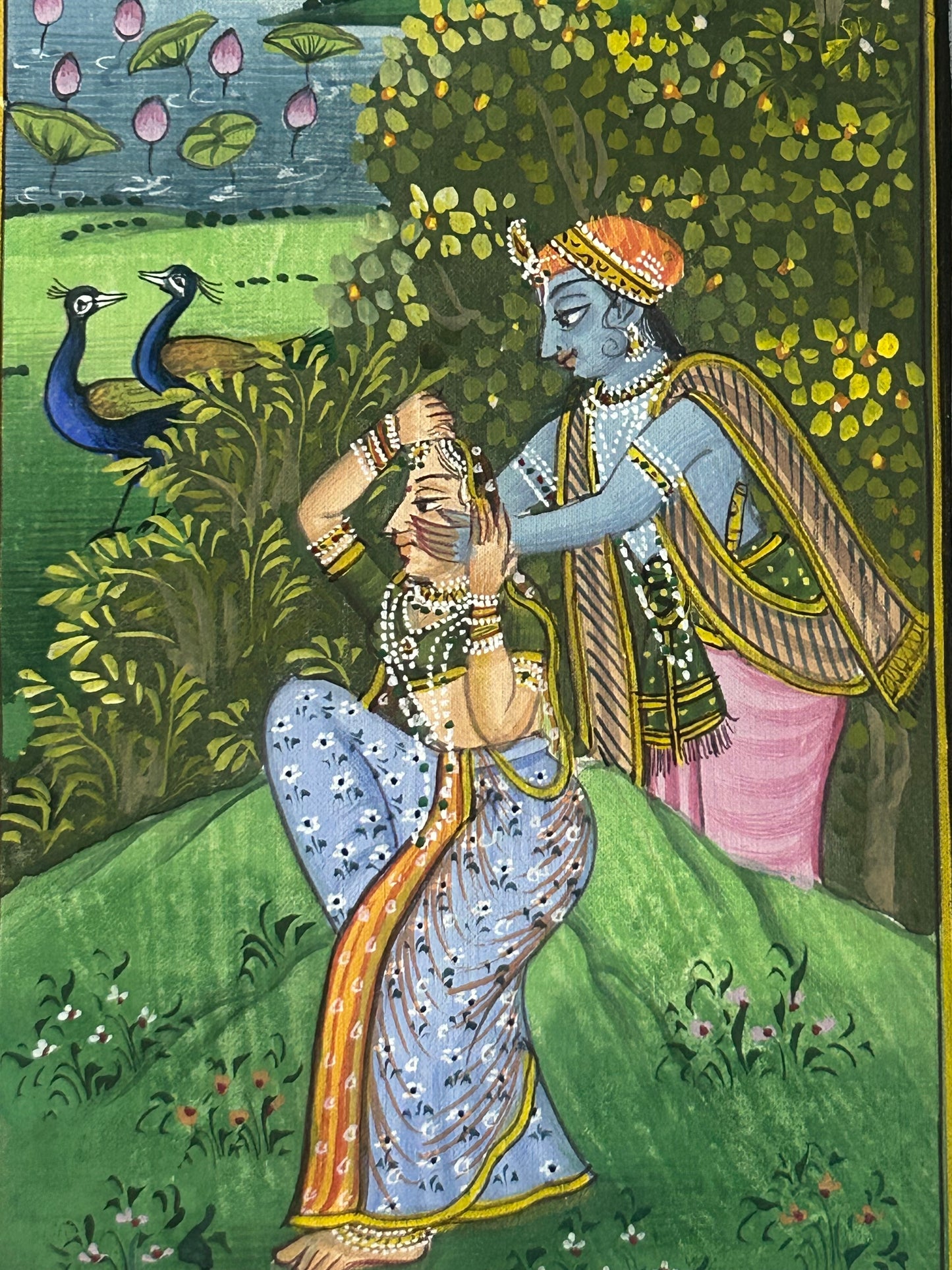 Krishna Indian Miniature Painting