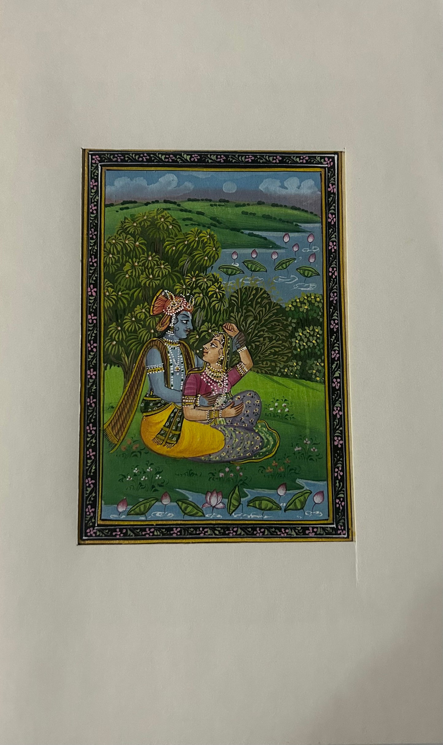 Krishna Indian Miniature Painting