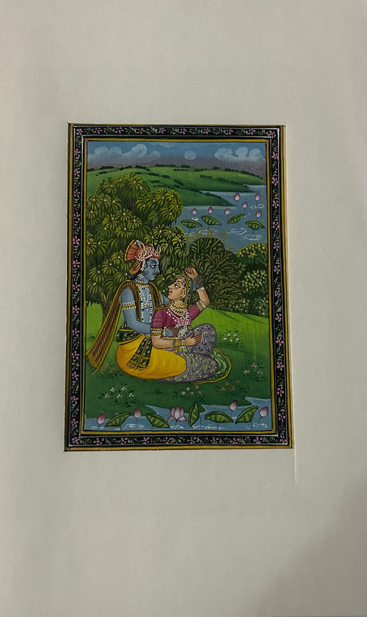 Krishna Indian Miniature Painting