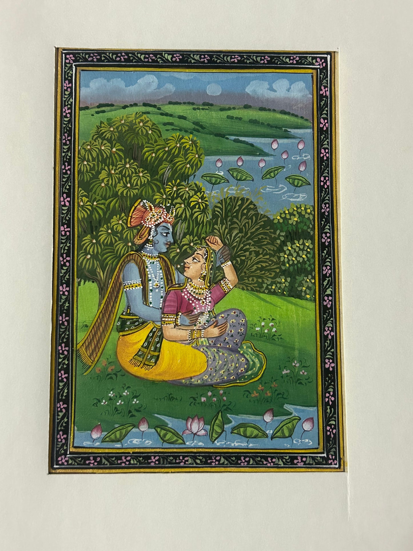 Krishna Indian Miniature Painting