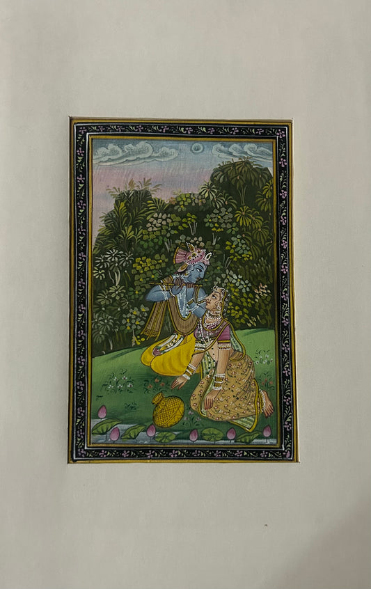 Krishna Indian Miniature Painting