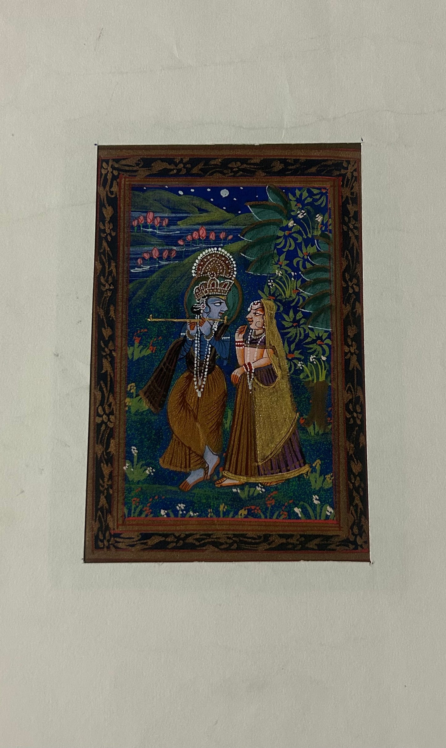 Krishna Indian Miniature Painting