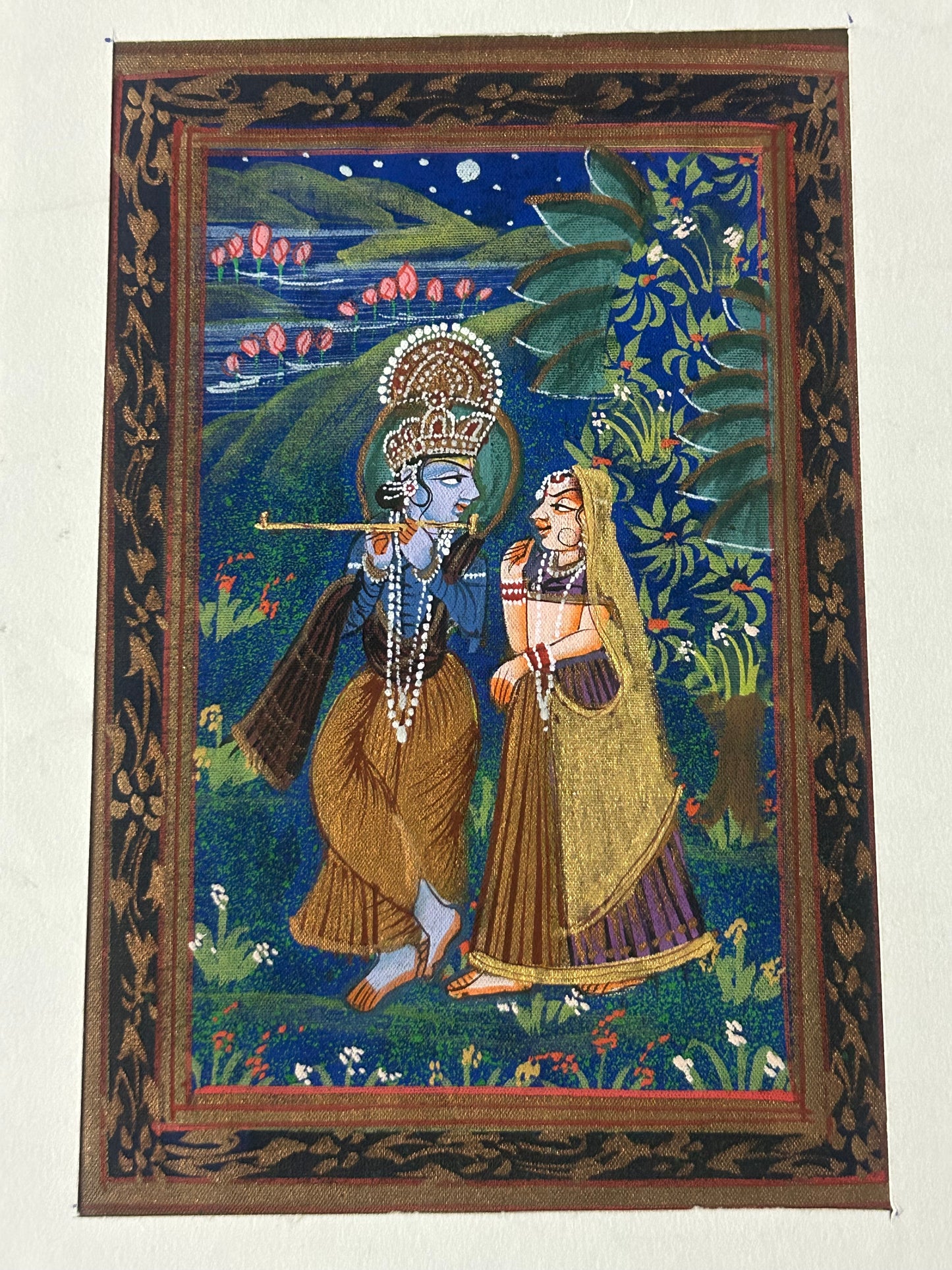 Krishna Indian Miniature Painting
