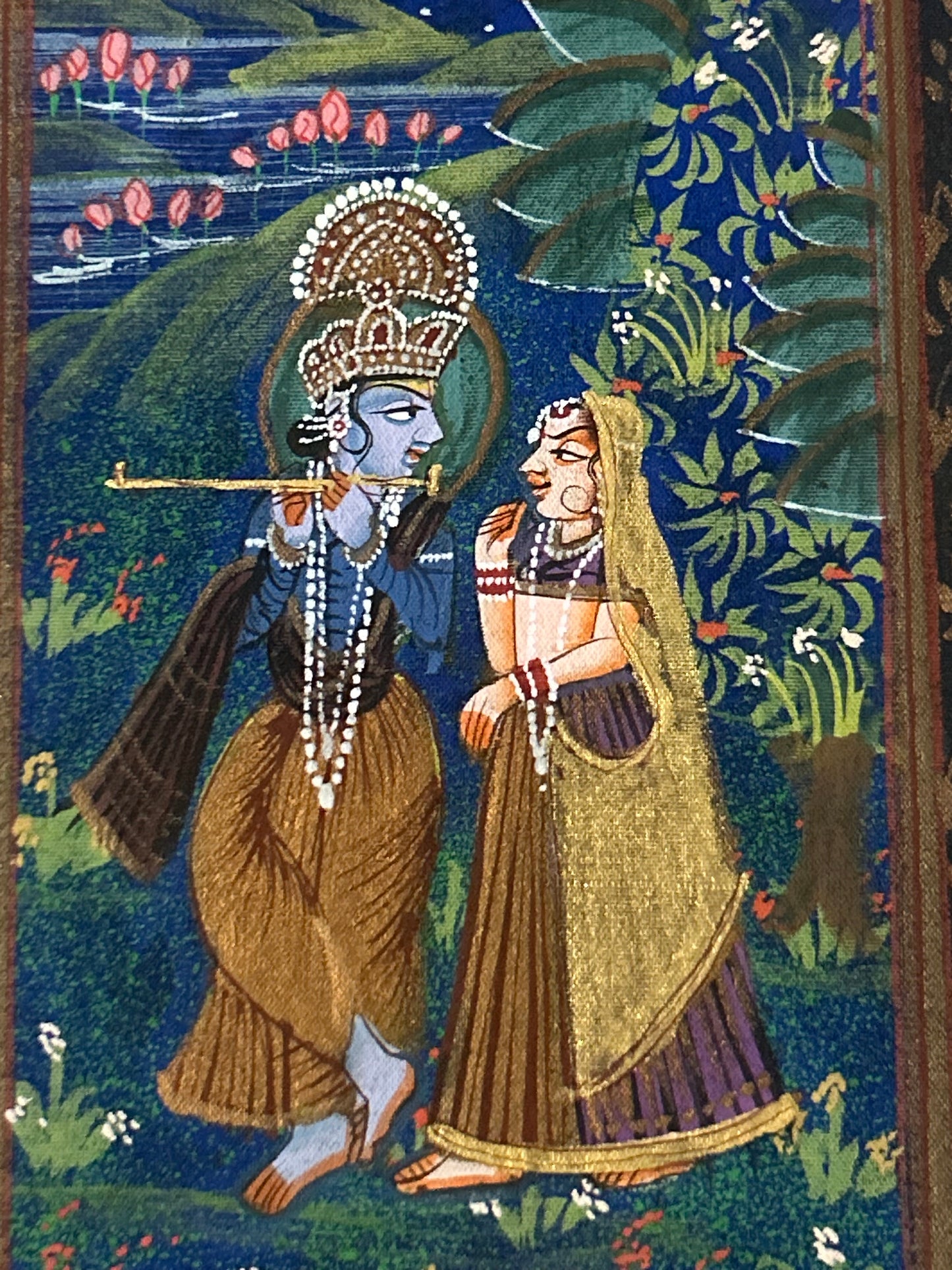 Krishna Indian Miniature Painting