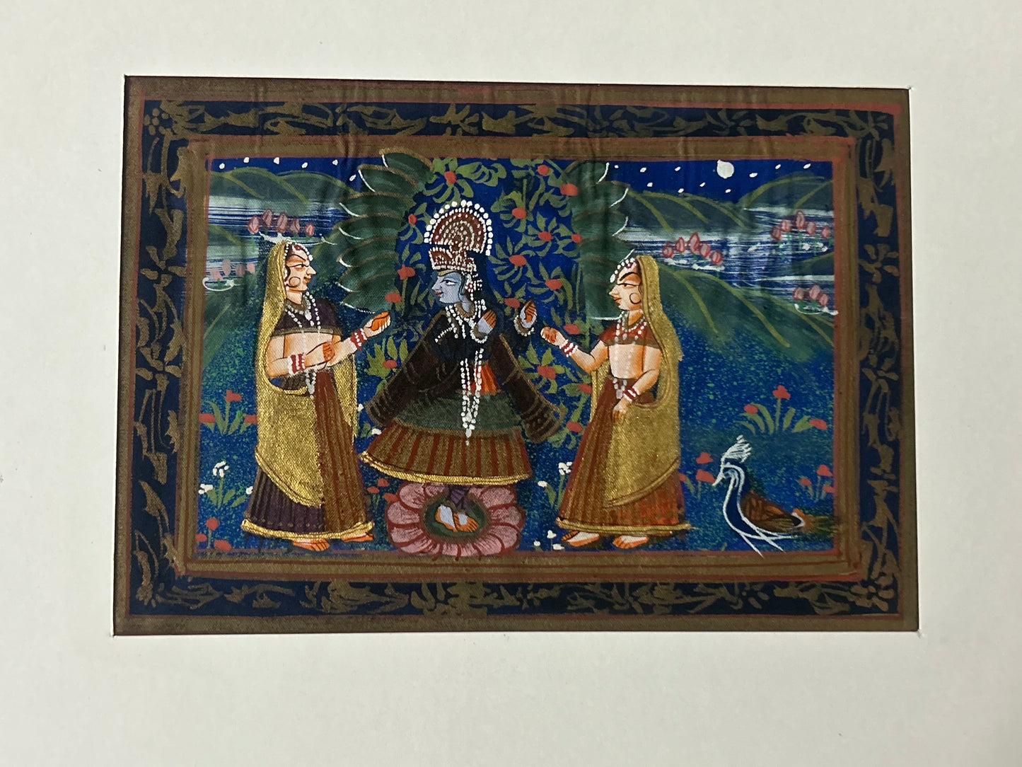 Krishna Indian Miniature Painting