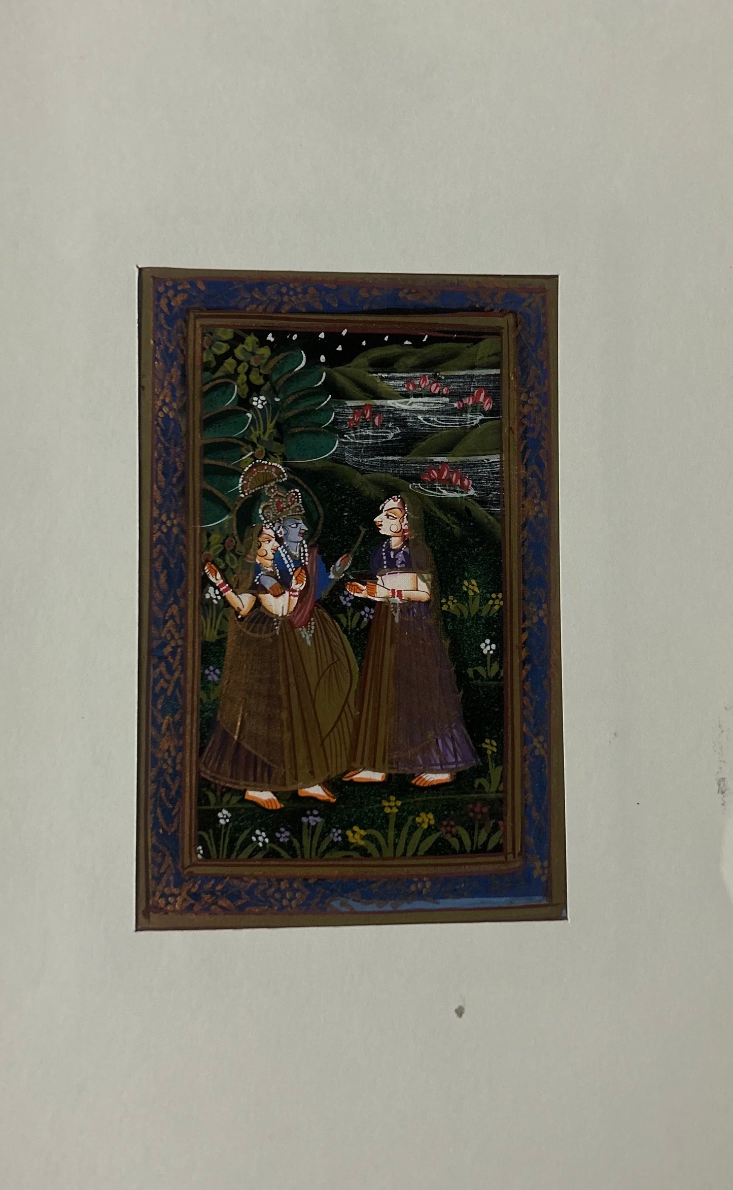 Krishna Indian Miniature Painting