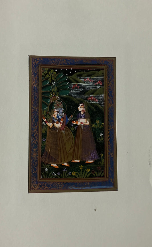 Krishna Indian Miniature Painting