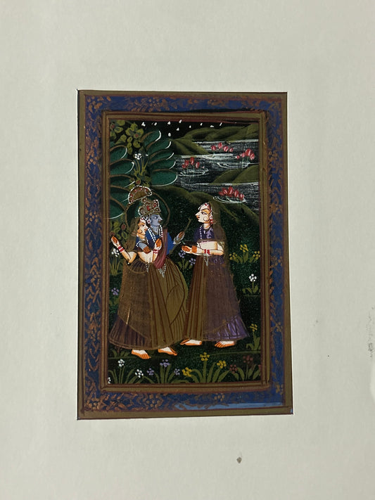 Krishna Indian Miniature Painting