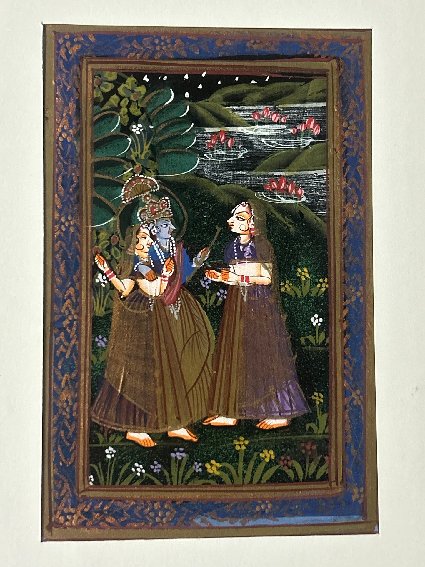 Krishna Indian Miniature Painting