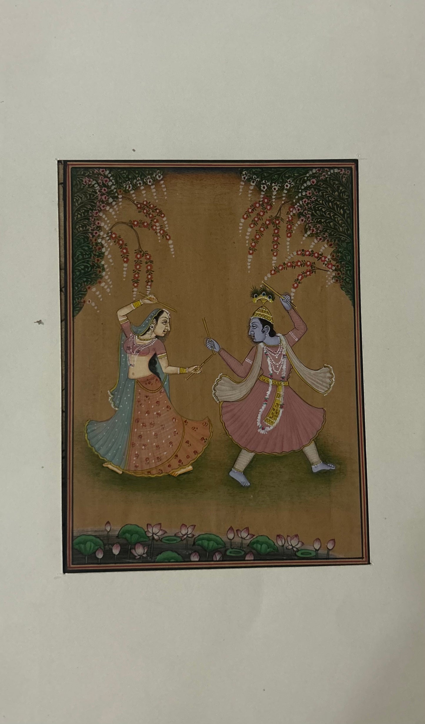 Krishna Indian Miniature Painting
