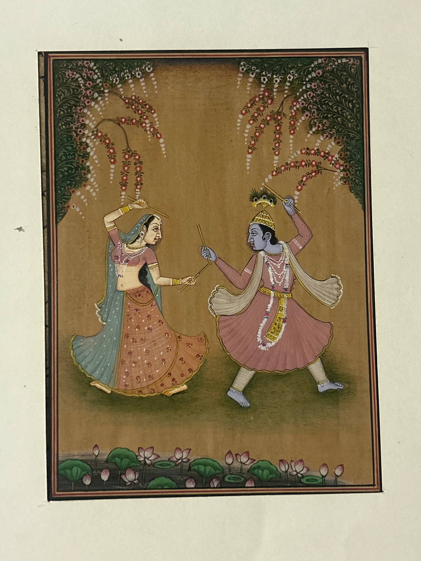 Krishna Indian Miniature Painting