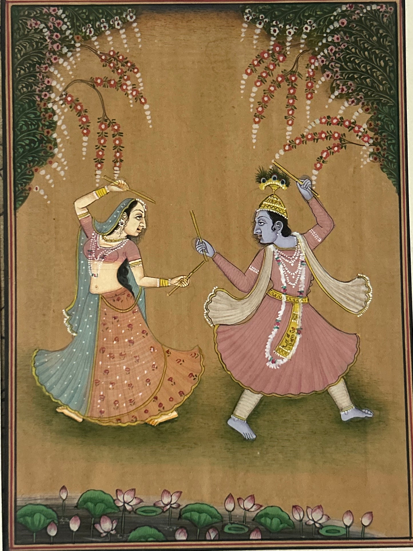 Krishna Indian Miniature Painting
