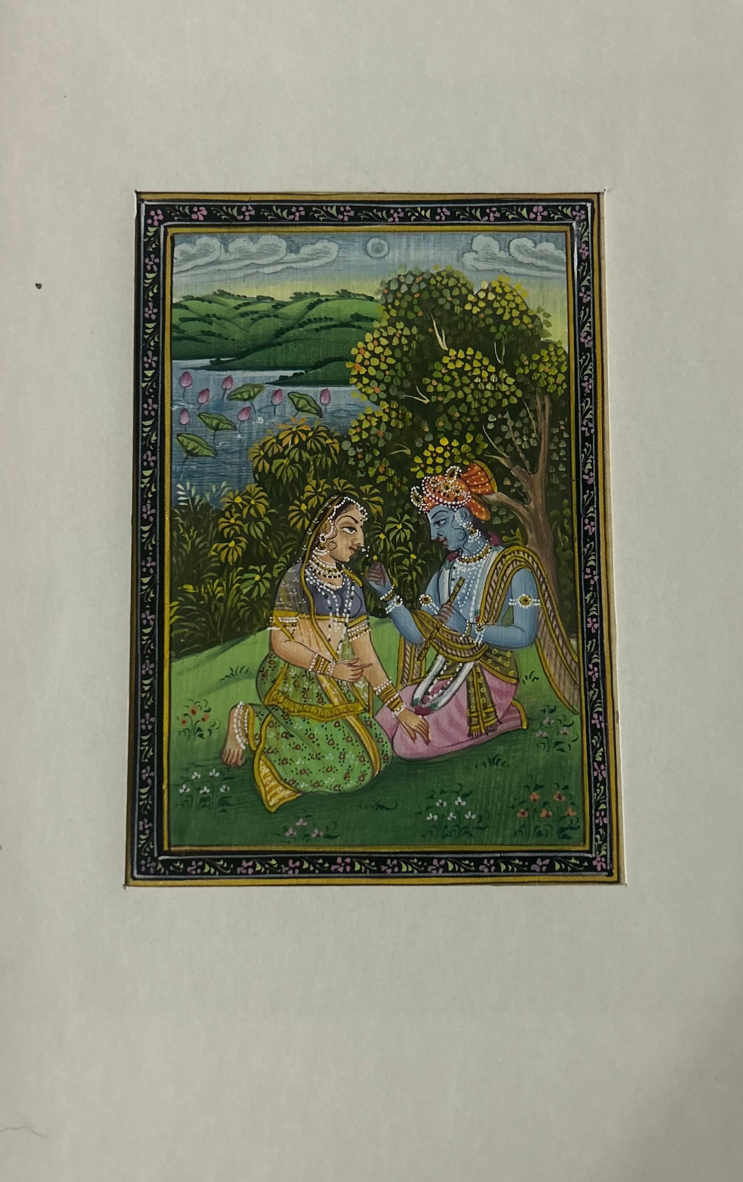 Krishna Indian Miniature Painting