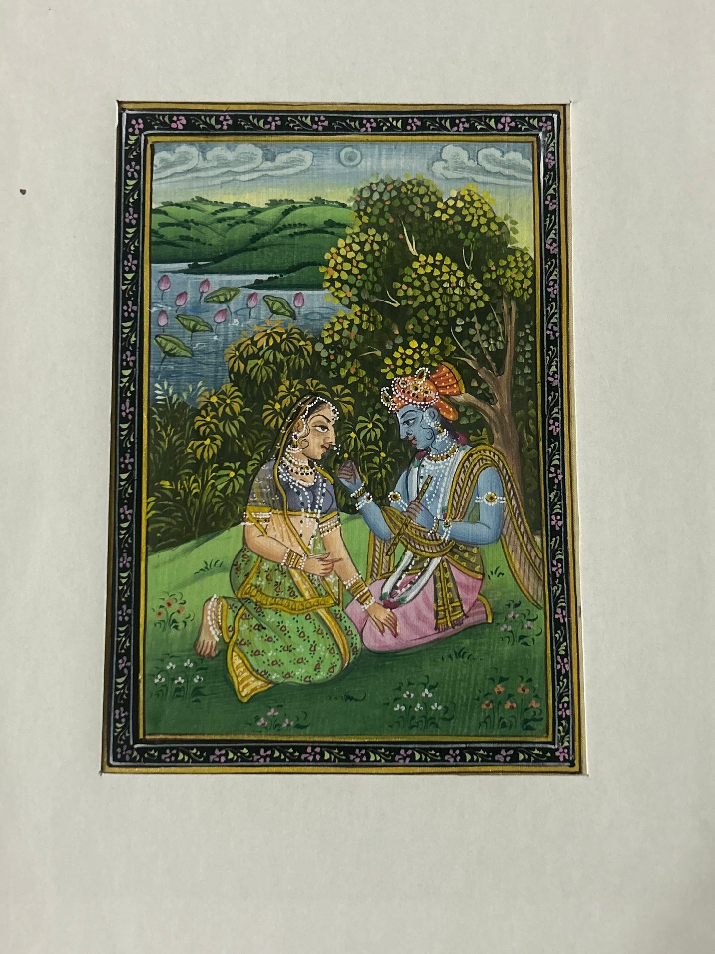 Krishna Indian Miniature Painting