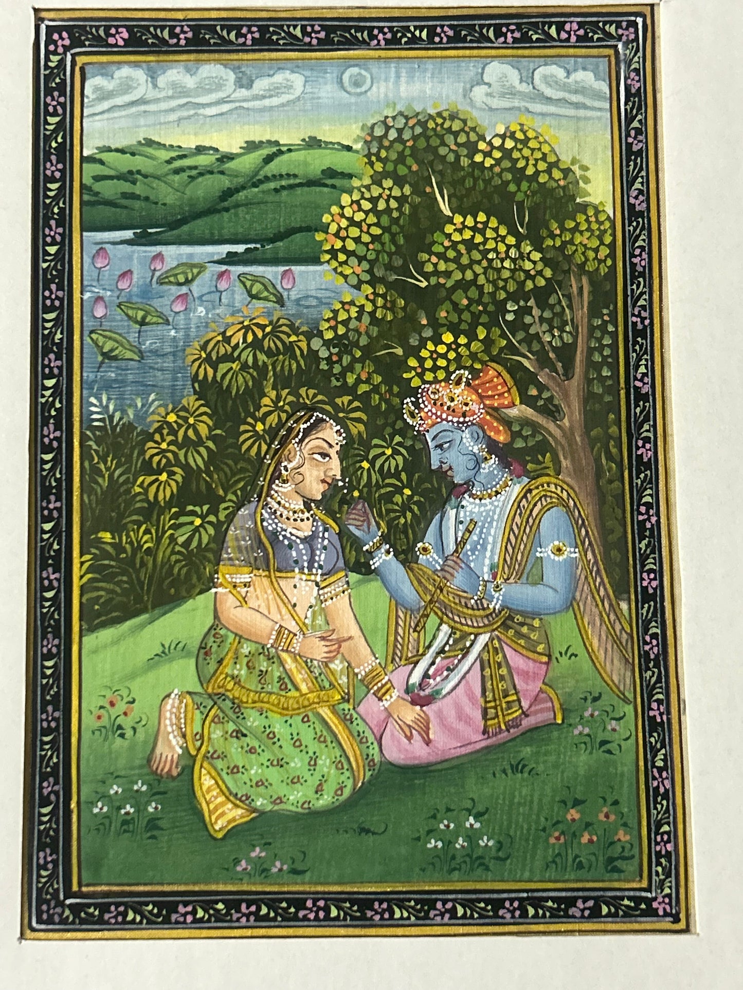 Krishna Indian Miniature Painting