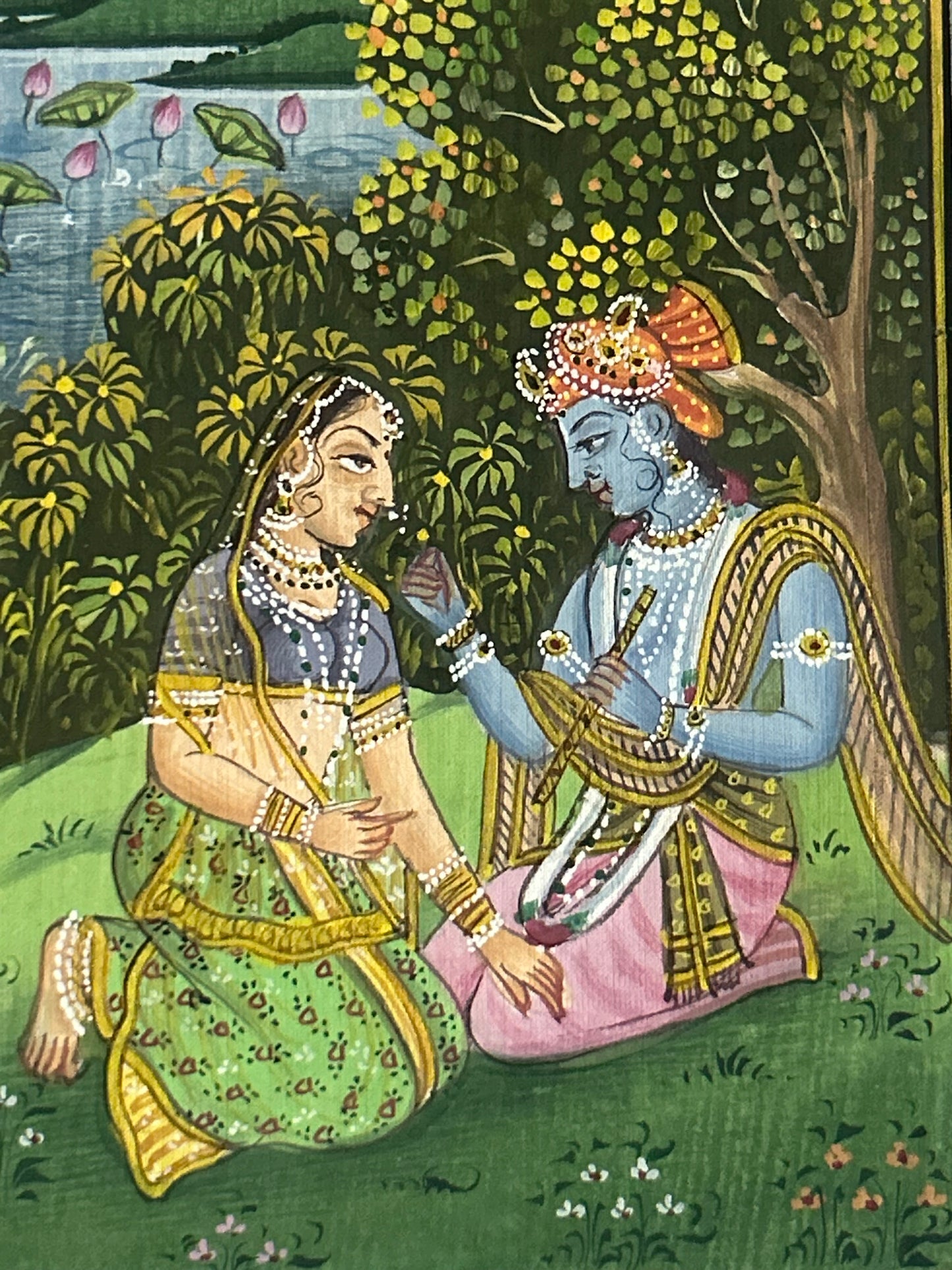 Krishna Indian Miniature Painting