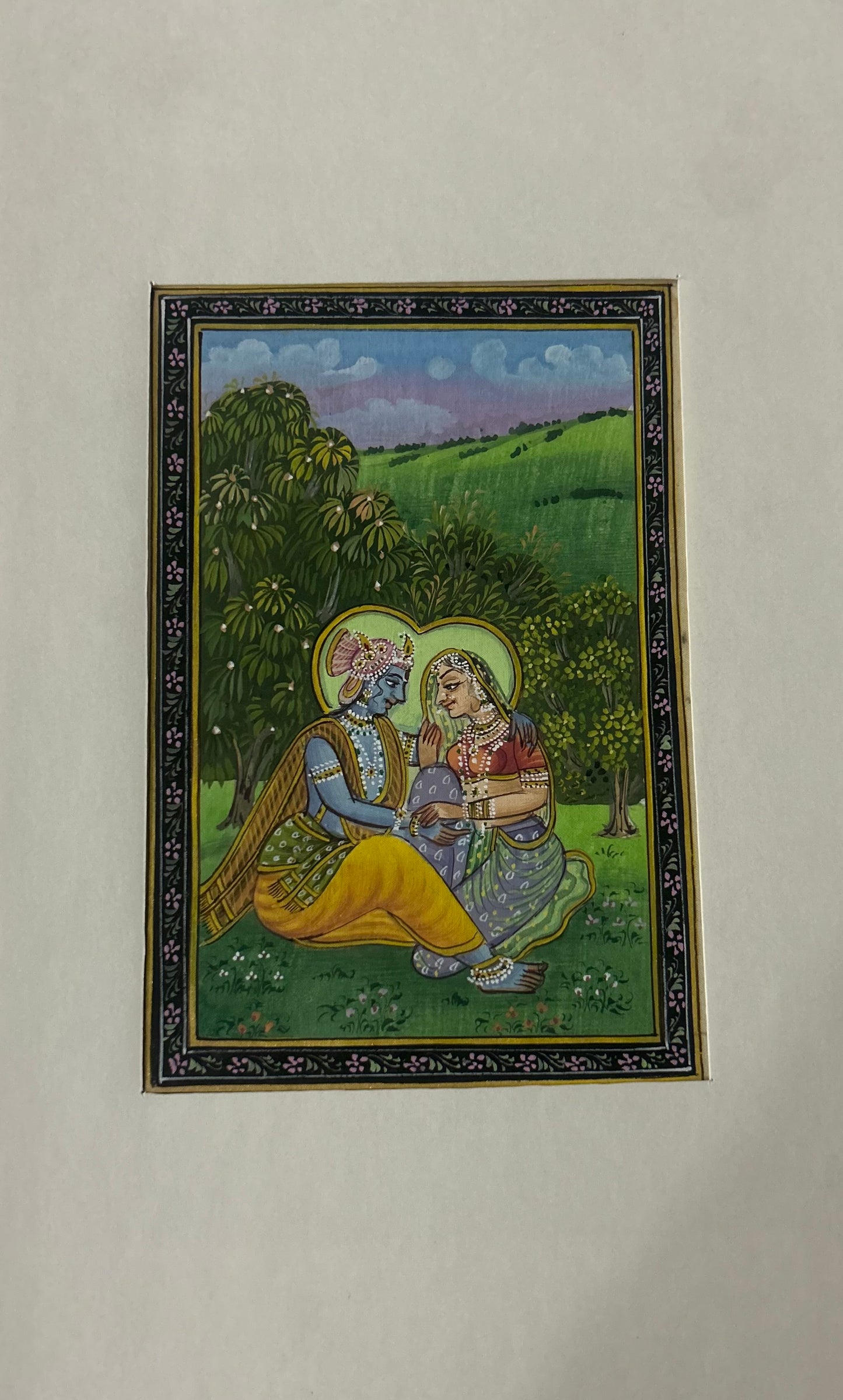 Krishna Indian Miniature Painting