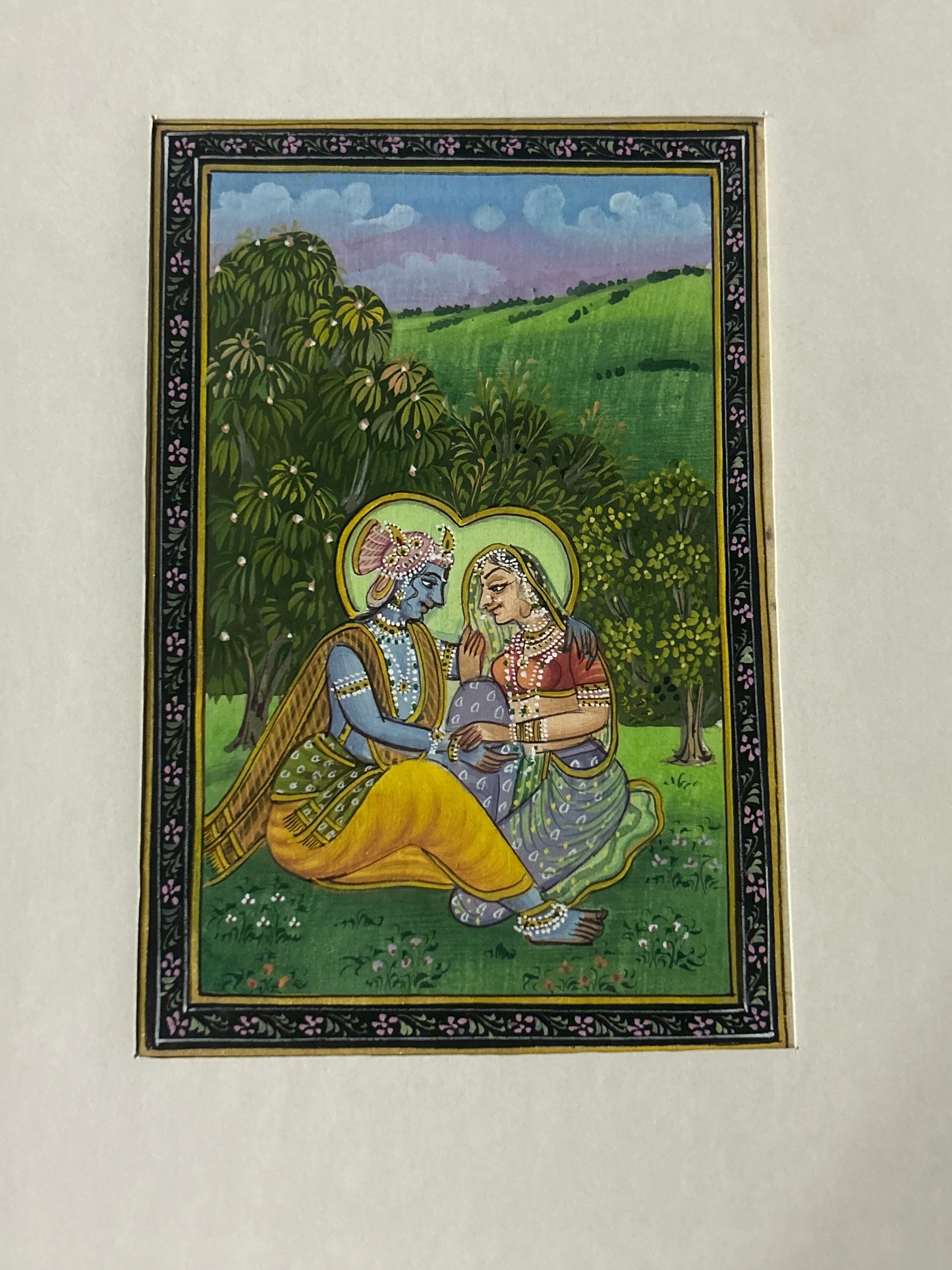 Krishna Indian Miniature Painting