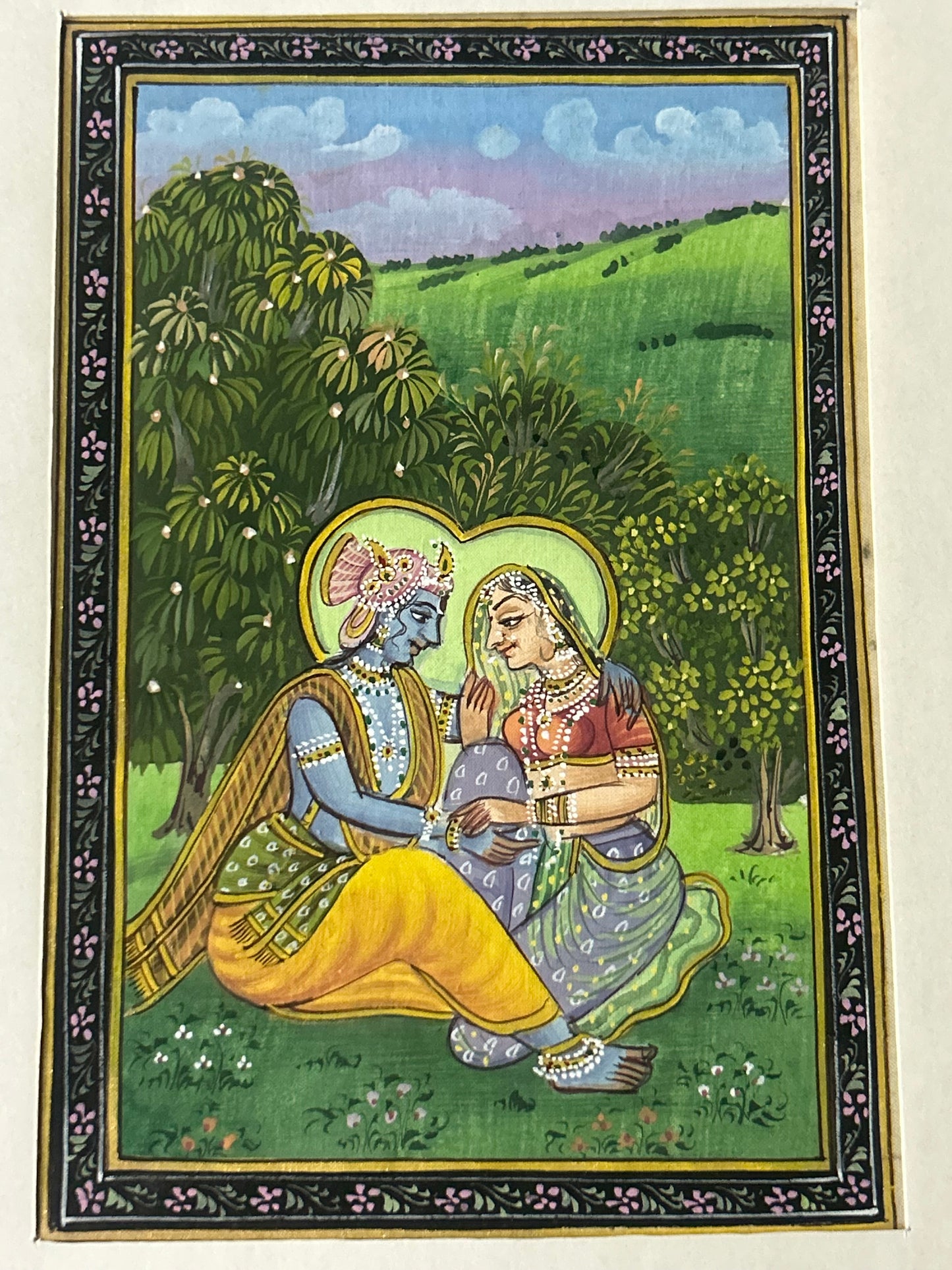 Krishna Indian Miniature Painting