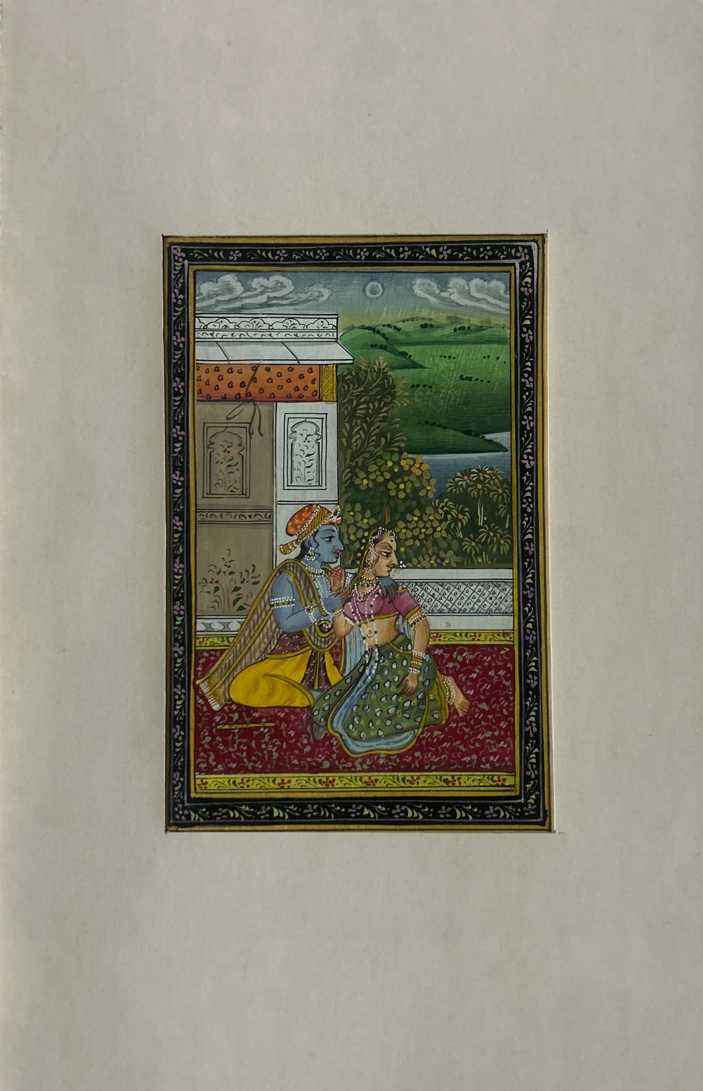 Krishna Indian Miniature Painting