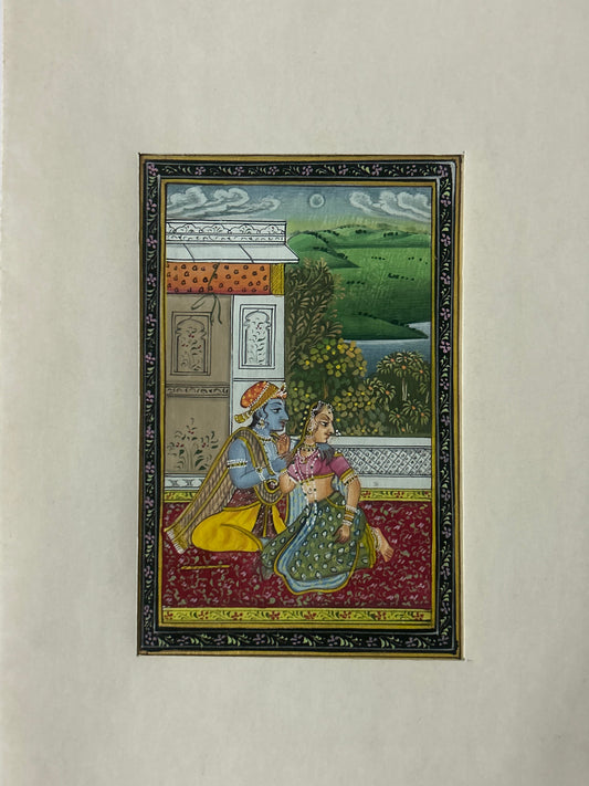 Krishna Indian Miniature Painting