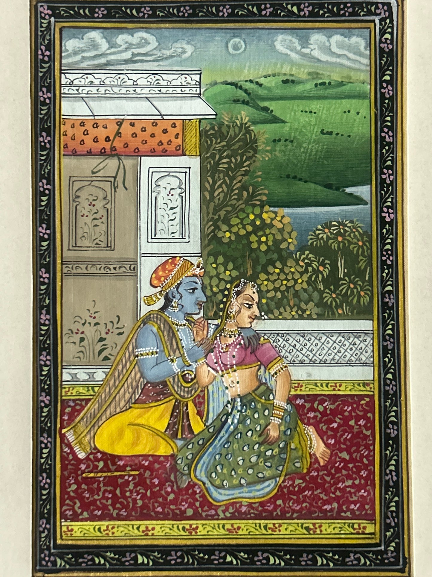 Krishna Indian Miniature Painting