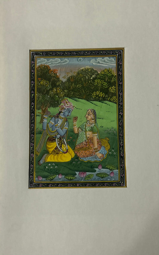 Krishna Indian Miniature Painting