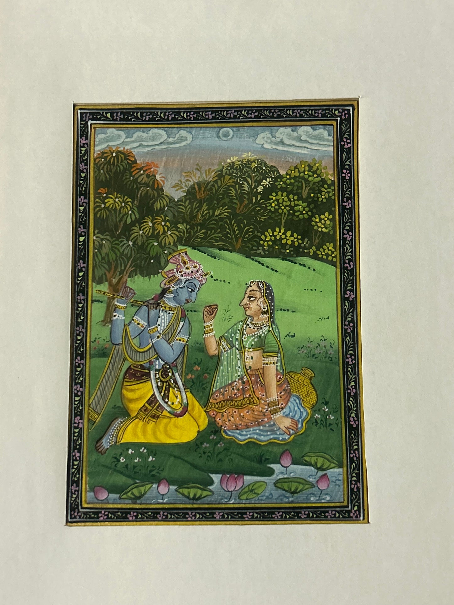 Krishna Indian Miniature Painting