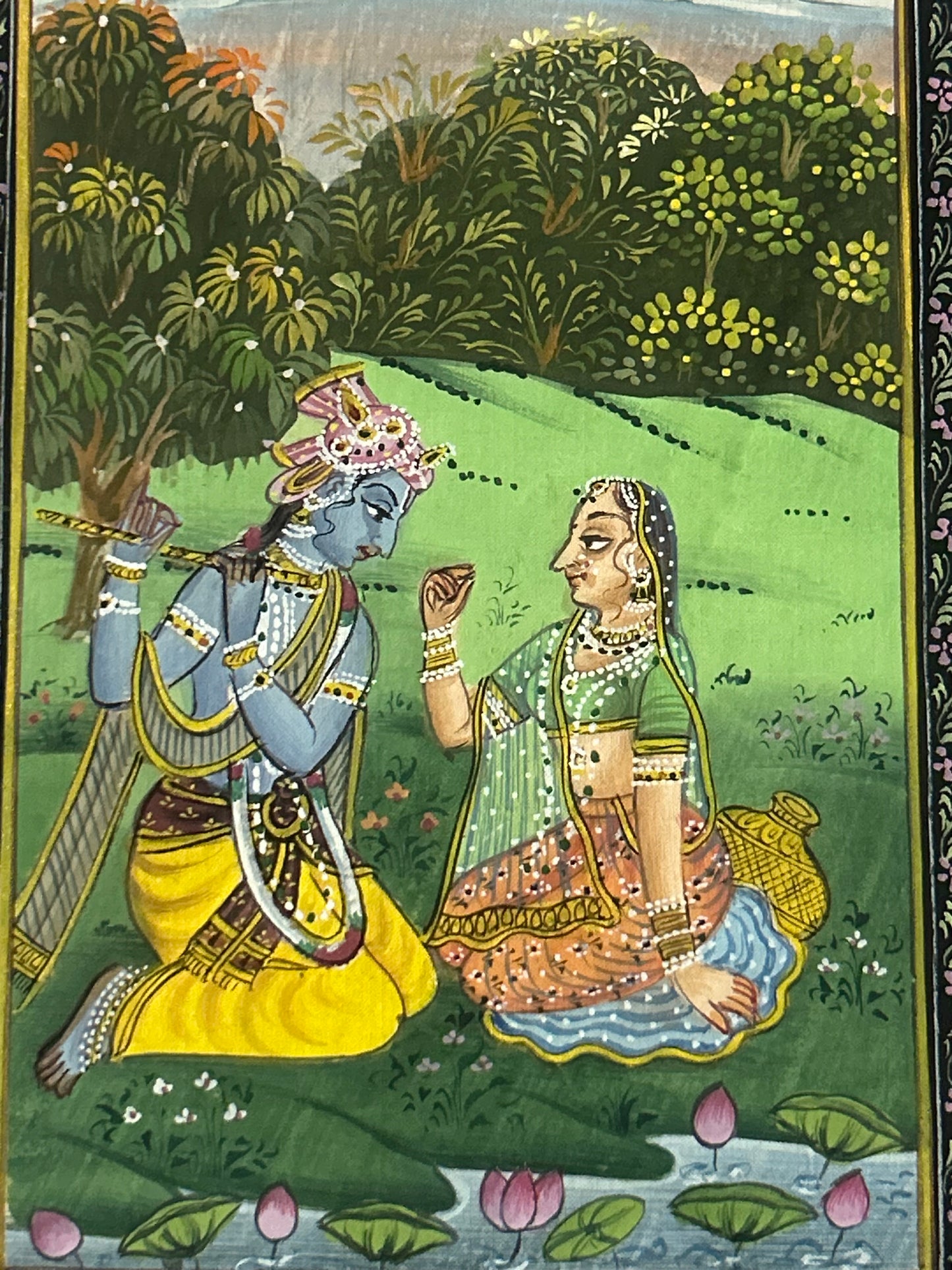 Krishna Indian Miniature Painting