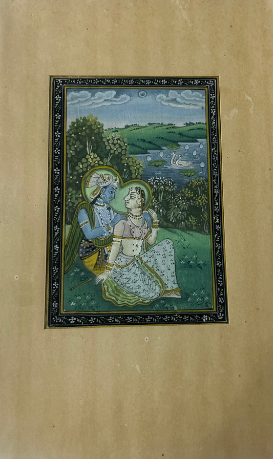 Krishna Indian Miniature Painting