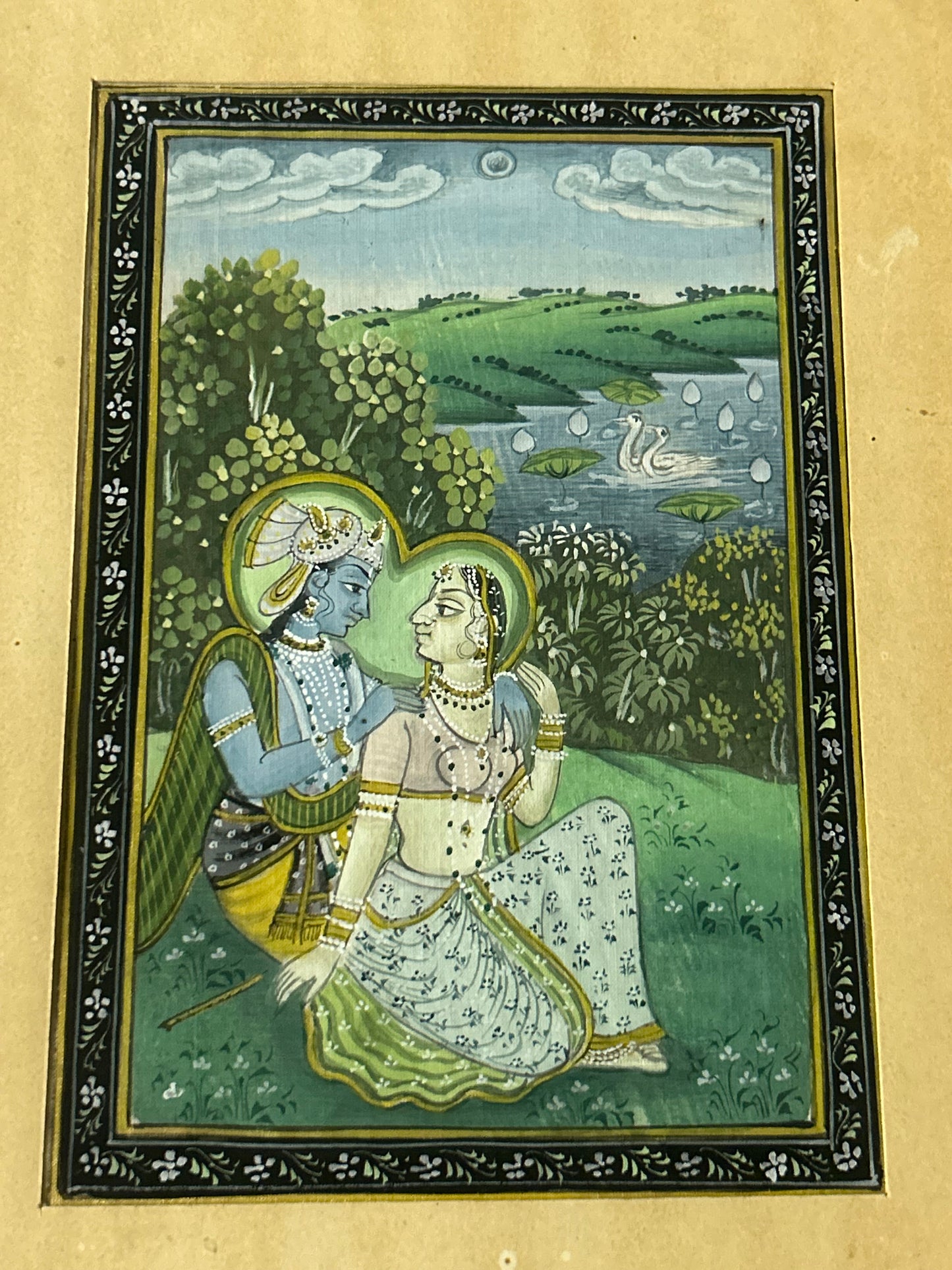 Krishna Indian Miniature Painting