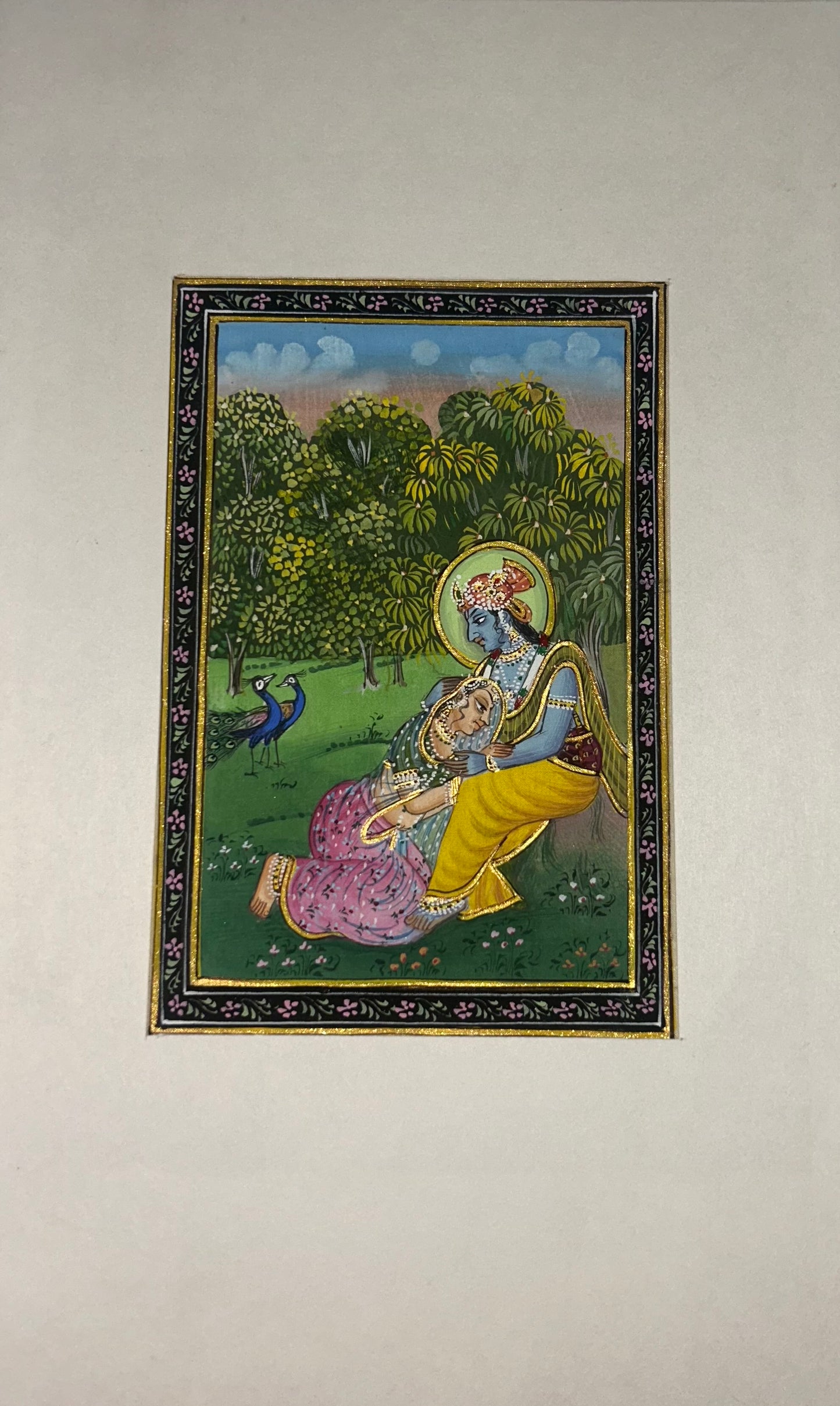 Krishna Indian Miniature Painting