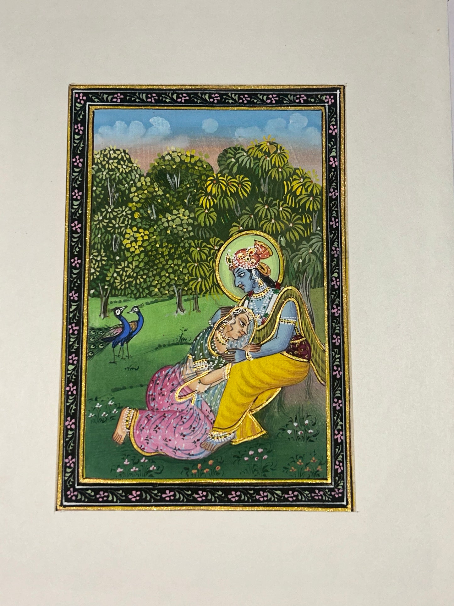 Krishna Indian Miniature Painting
