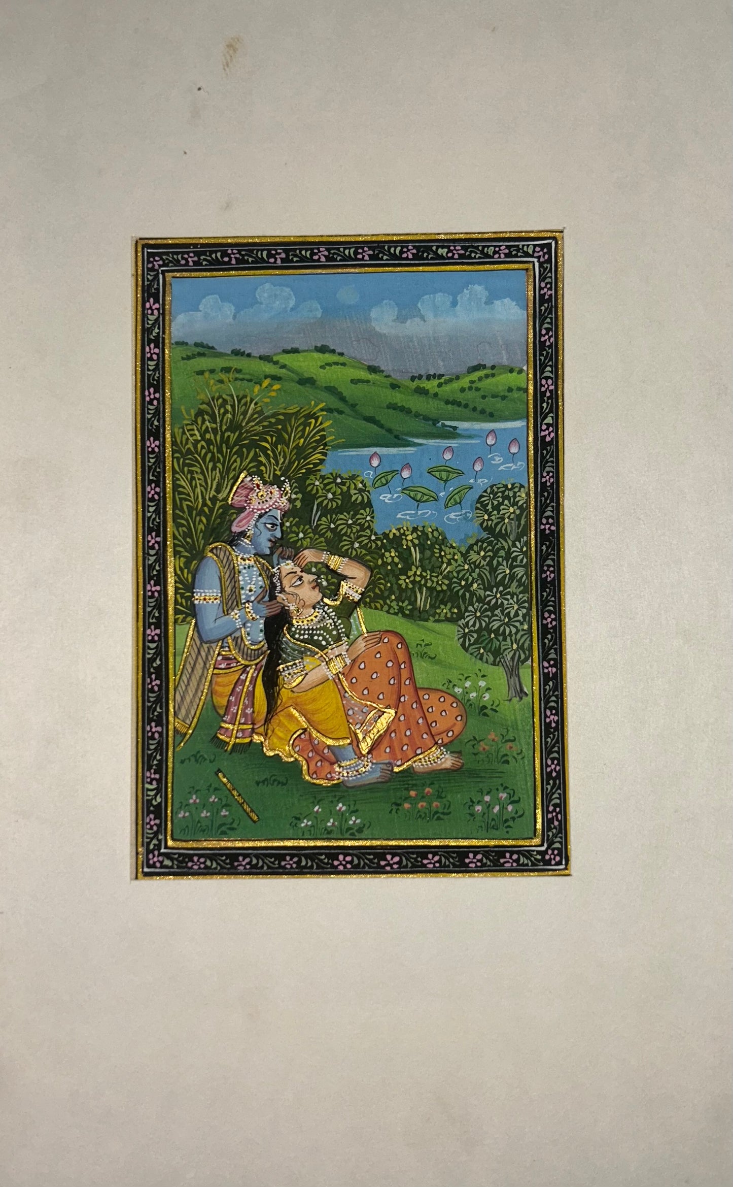 Krishna Indian Miniature Painting