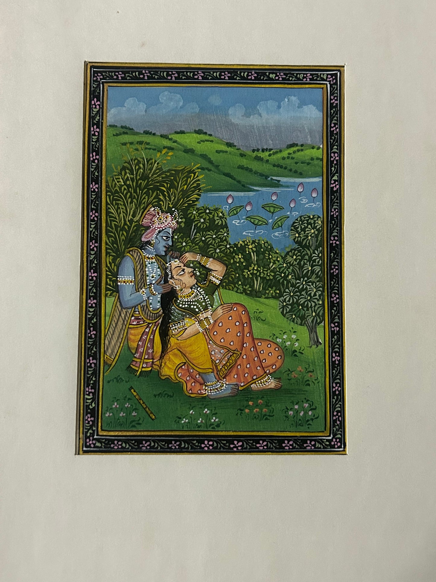 Krishna Indian Miniature Painting