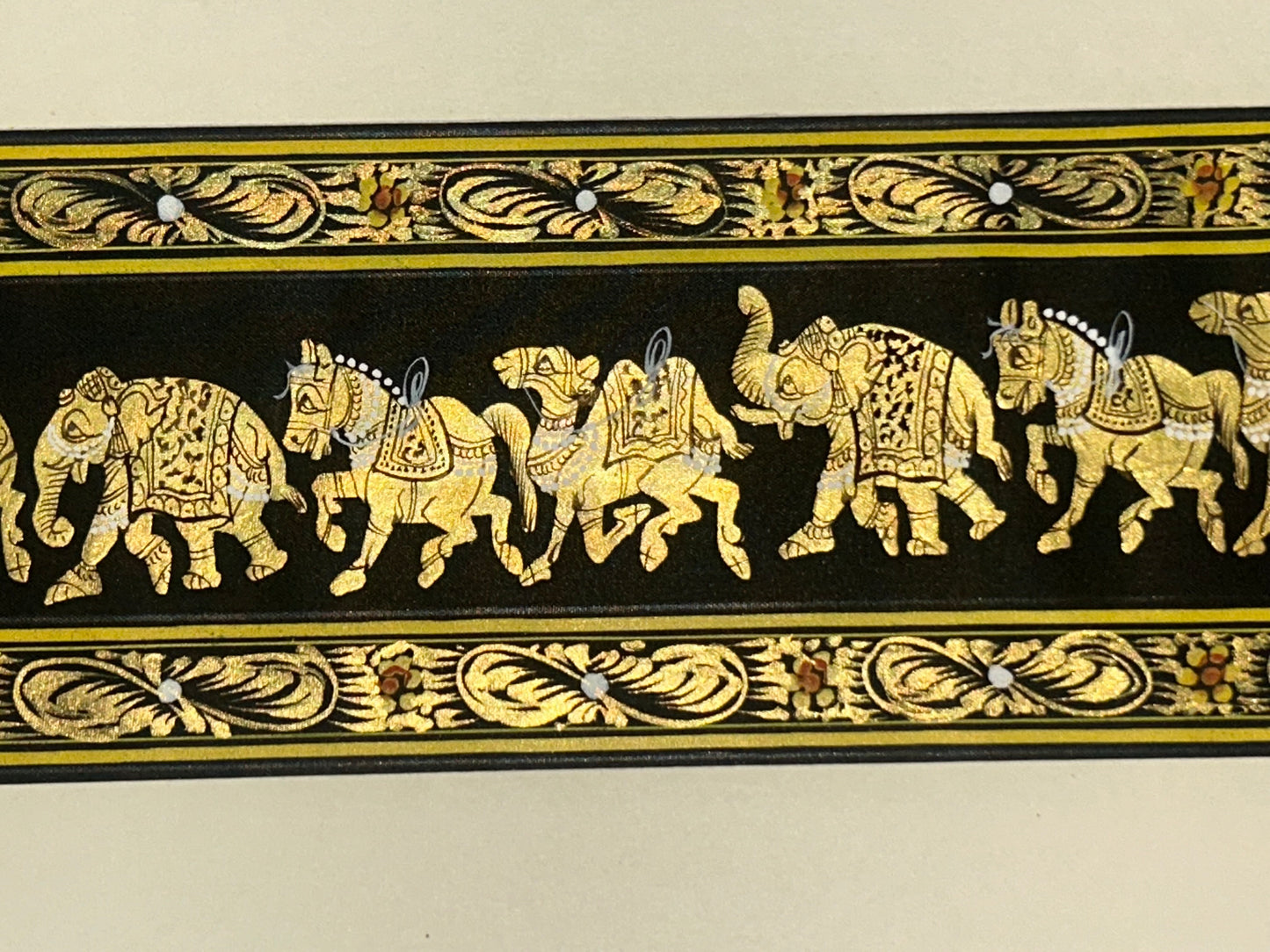 Rajasthani Miniature Border Painting - Royal Animals
