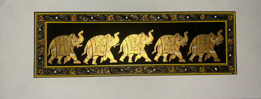 Rajasthani Miniature Border Painting - Royal Animals