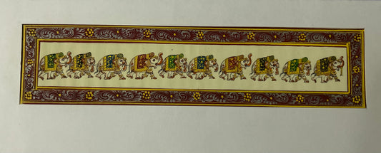 Rajasthani Miniature Border Painting - Royal Animals