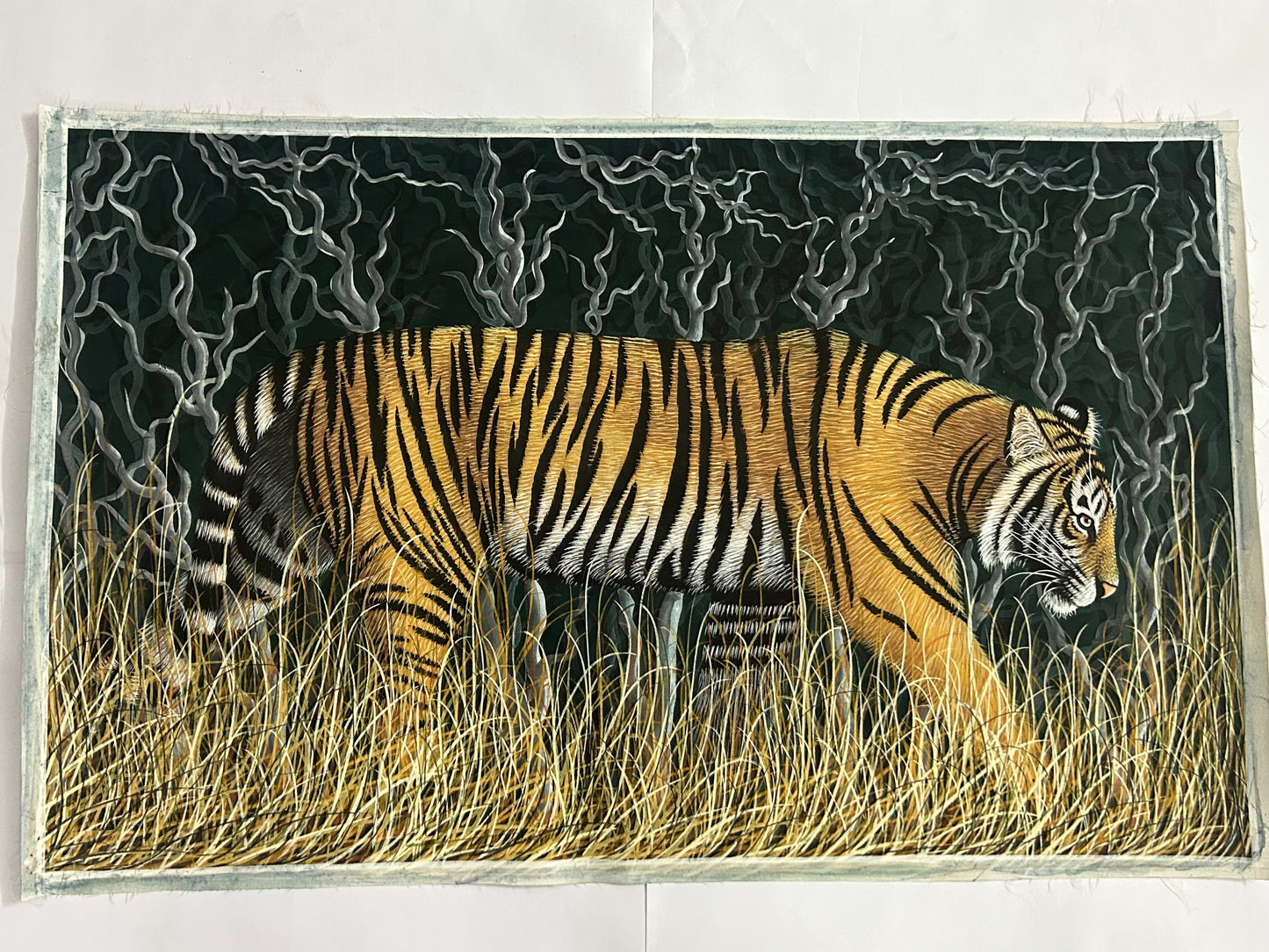 Tiger Portrait Pichwai Painting 1