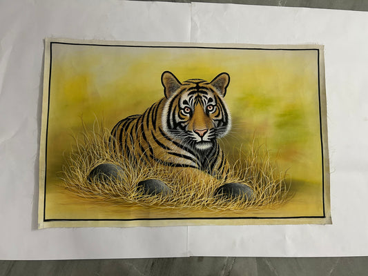Tiger Portrait Pichwai Painting 2