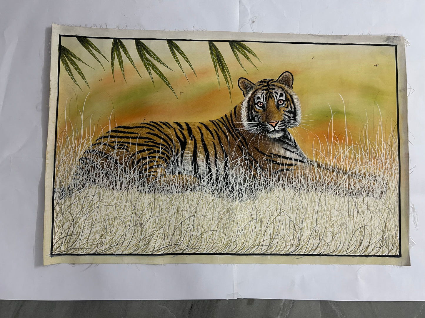 Tiger Portrait Pichwai Painting 3